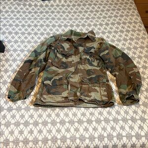 Vintage Camouflage Military Jacket